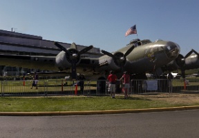 B-17 outside the museum